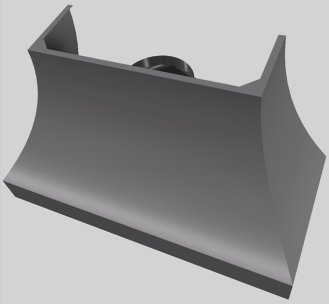 Vent-A-Hood® Designer Series 54" Gunsmoke Wall Mounted Range Hood-2