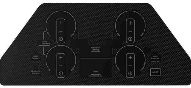 GE Profile™ 30" Black Built-In Electric Cooktop-2