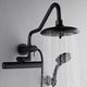 Forno Acqua AcquaFALL Mini Matte Black 8" Retrofit Shower System 1.8 GPM-5