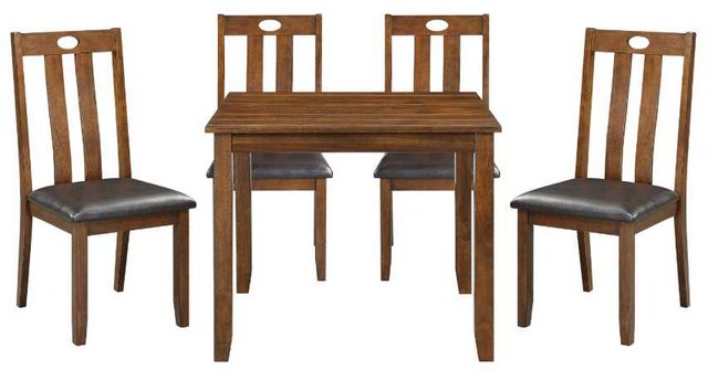 Homelegance® Weston 5-Piece Brown Dining Table Set