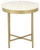 LR Home White Top Round Side Table with Gold Metal Base-2