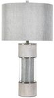 Stylecraft Belo Linen Table Lamp with Night Light-0