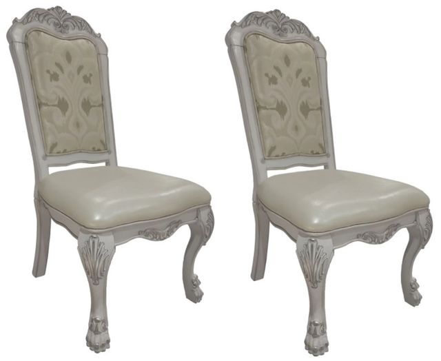 ACME Furniture Dresden 2-Piece Bone White Side Chair Set-0