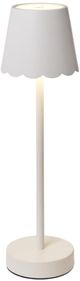 Two's Company White Portable Table Lamp-0