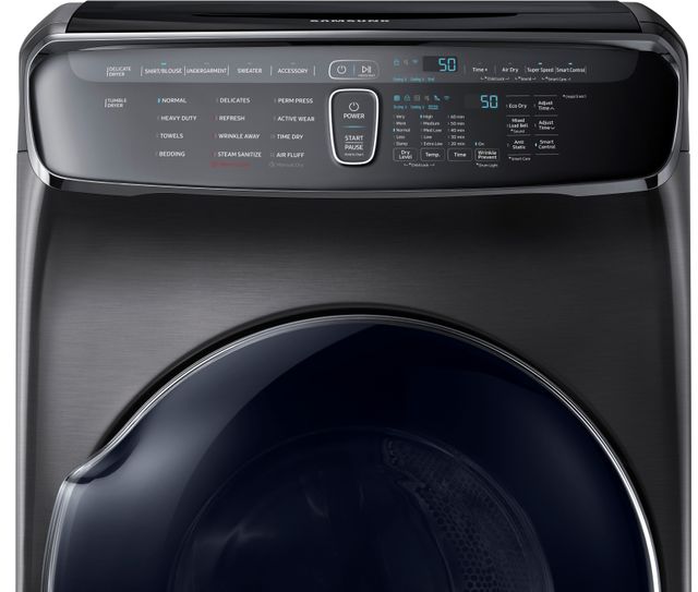 Samsung 7.5 Cu. Ft. Black Stainless Steel FlexDry™ Electric Dryer-4