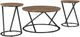 Signature Design by Ashley® Cassbryn 3-Piece Brown Occasional Table Set with Black Base-0