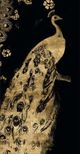 Classy Living Jennifer Goldberger 18" Gilded Peacock Triptych III Wall Art-1