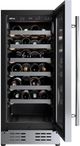 Elica 27-Bottle Stainless Steel Freestanding/Built-In Wine Cellar-2