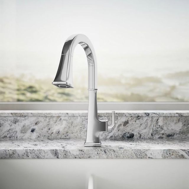 KOHLER® Riff® Polished Chrome Touchless Kitchen Sink Faucet with 3-Function Sprayhead-3