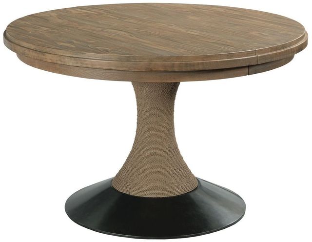 Kincaid® Modern Forge Lindale Sandy Brown Dining Table with Black Base-0