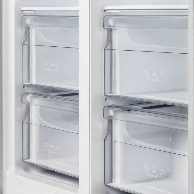 FORNO® Salerno Espresso 33 in. 15.6 Cu. Ft Black Freestanding Side-by-Side Refrigerator-11
