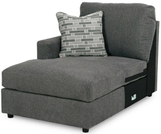 Signature Design by Ashley® Edenfield 3-Piece Charcoal Left-Arm Facing Sectional and Chaise-1