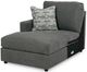 Signature Design by Ashley® Edenfield 3-Piece Charcoal Left-Arm Facing Sectional and Chaise-1