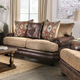 Furniture of America® Fletcher Brown/Tan Sofa and Loveseat-2