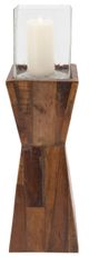 Sagebrook Home Hurricane Brown 28"H Dimensional Stand-0