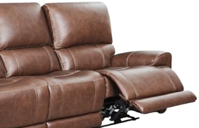 Leather Italia™ Cambria Highland Brown Coffee Power Reclining Sofa-1