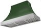 AGA Cascade 48" Cornwall Green Wall Mounted Range Hood with Brushed Nickel Trim-0