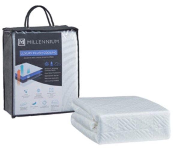 Sierra Sleep® By Ashley® 4-Piece White Extra Cooling Queen Mattress Protector Set