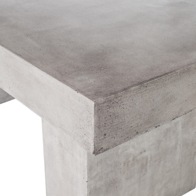Moe's Home Collection Aurelius 2 Dark Grey Concrete Outdoor Dining Table-4