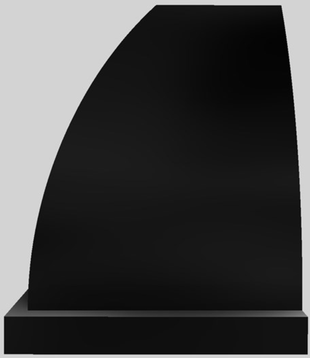 Vent-A-Hood® Designer Series 60" Black Wall Mounted Range Hood-4