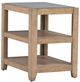 Liberty Furniture Millstone Gray Chairside Table with Brown Base-0