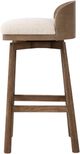 Four Hands Cloris Thames Cream Swivel Bar and Bar Stool-2
