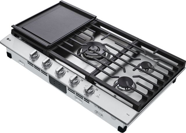 LG 36" Stainless Steel Gas Cooktop-4