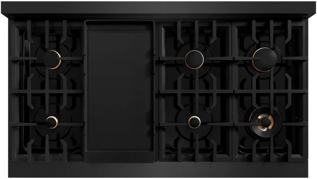 ZLINE Classic 48" Black Stainless Steel Pro Style Dual Fuel Range-1
