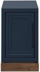 Legends Home Nora Blue Denim Chairside Table with Whiskey Base-0