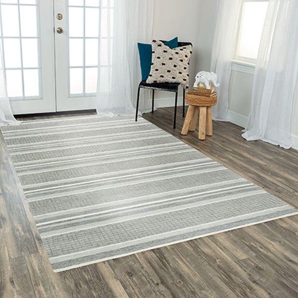 Rizzy Home Katana Gray 5'x8' Rectangular Rug-3