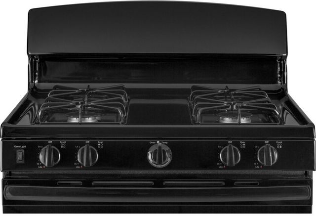 GE® 30" Black Freestanding Gas Range-3