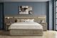 Riverside Furniture Pasadena Casual Taupe Queen Panel Bed with Pier-4
