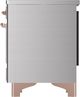 Ilve® Majestic III 40" Stainless Steel Pro Style Induction Range with Triple Glass Door and Copper Trim-4