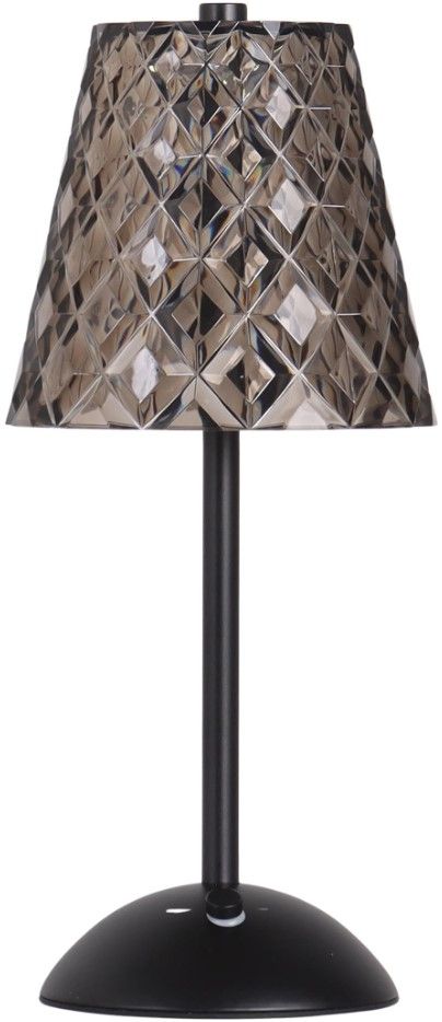 Classy Living 2-Piece Crystal Radiance II Matte Black Accent Lamp Set-0