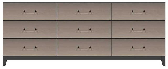 Country View Woodworking Customizable American Modern 84" Solid 9-Drawer Wood Legs Dresser-0