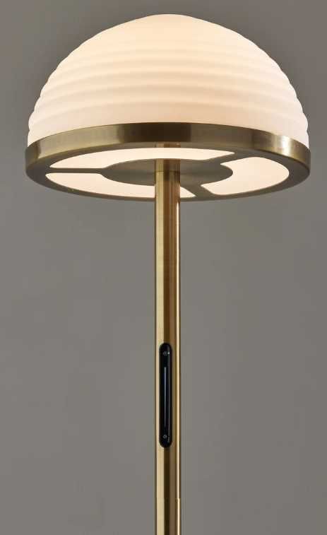 Adesso® Juliana Antique Brass LED Floor Lamp-2