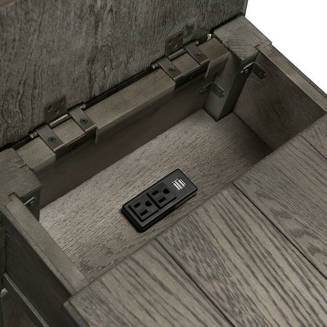 Intercon Foundry Pewter Chairside Table-2