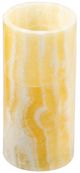 A & B Home Yellow Faux Pillar Candle-0
