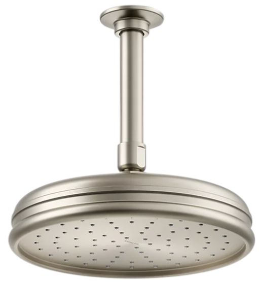 KOHLER® Vibrant Brushed Nickel 1.75 GPM 8" Rainhead-0