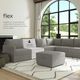 Flexsteel® Flex 5-Piece Gray Modular Sectional-3