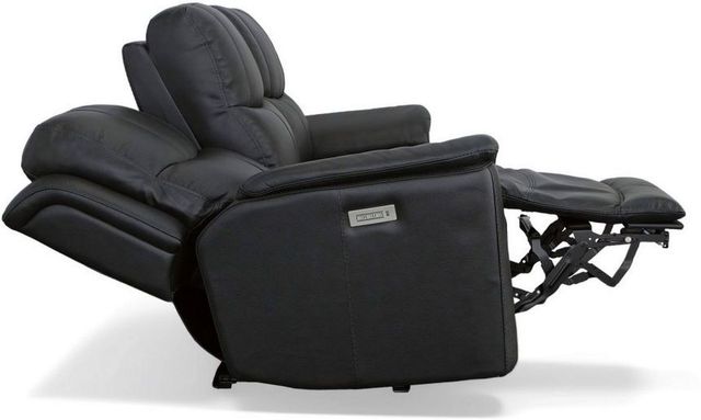 Flexsteel® Cade Black Power Reclining Sofa with Power Headrests and Lumbar-3