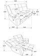 Coaster® Lawrence 2-Piece Charcoal Manual Reclining Living Room Set-3