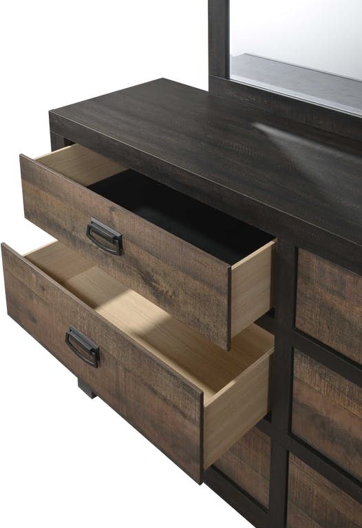 Elements International Harlington Rustic Gray Dresser-2