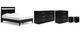 Signature Design by Ashley® Finch 5-Piece Black Queen Panel Platform Bed Set-0