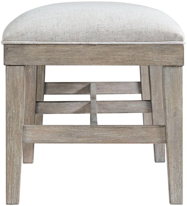 Riverside Furniture Bennett Frosted Gray 58" Upholstered Dining Bench-3