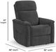 Flexsteel® Luma Shadow 32" Fabric Power Lift Recliner with Power Headrest, and Lumbar-3
