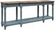 International Furniture Direct Tiffany Blue/Brown 94'' Sofa Table-0