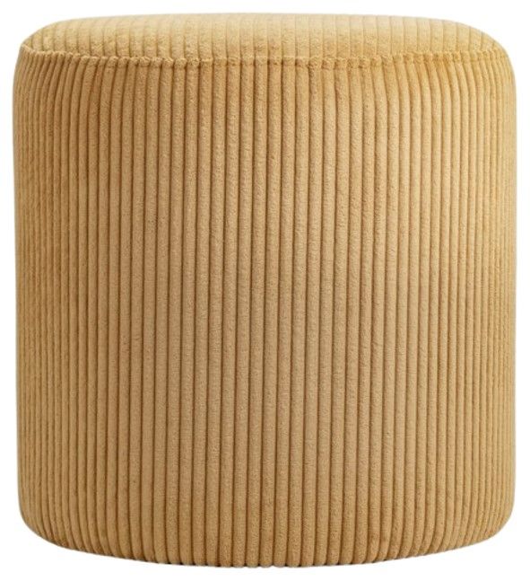 Meridian Furniture Roy Yellow Ottoman-1