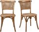 Moe's Home Collection Churchill 2-Piece Light Brown Dining Side Chair Set-3