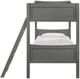 Elements International Sami Gray Twin/Twin Bunk Bed-2